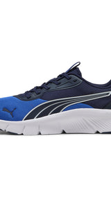 Puma FlexFocus lite modern running shoes in vivid blue and navy - Side View 01