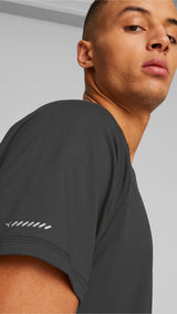Puma run cloudspun short sleeve tee men in black - Model Shot 02