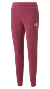 Puma essentials+ velour pants women in black - Front View