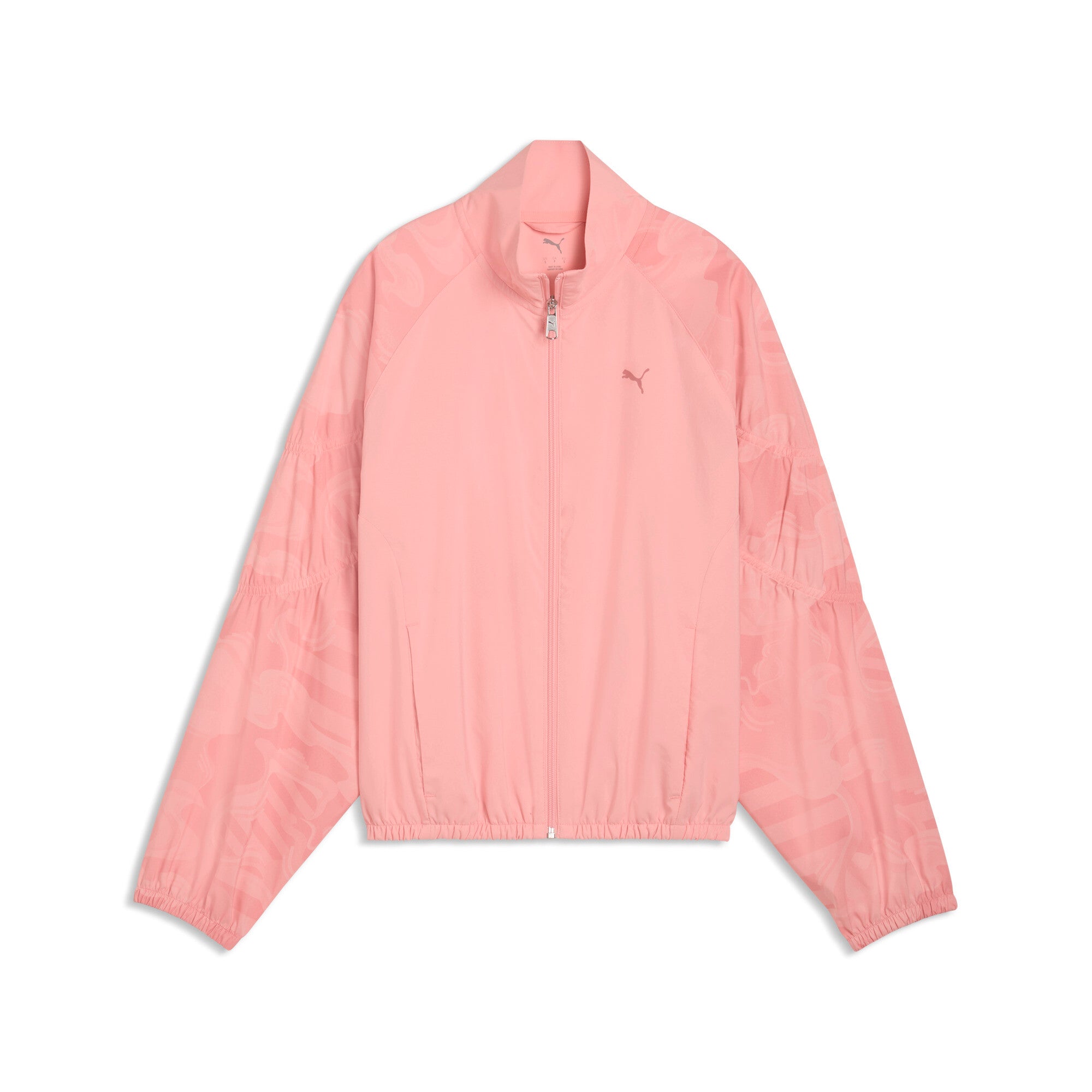 PUMA league training jacket relaxed women in rosy outlook — front view