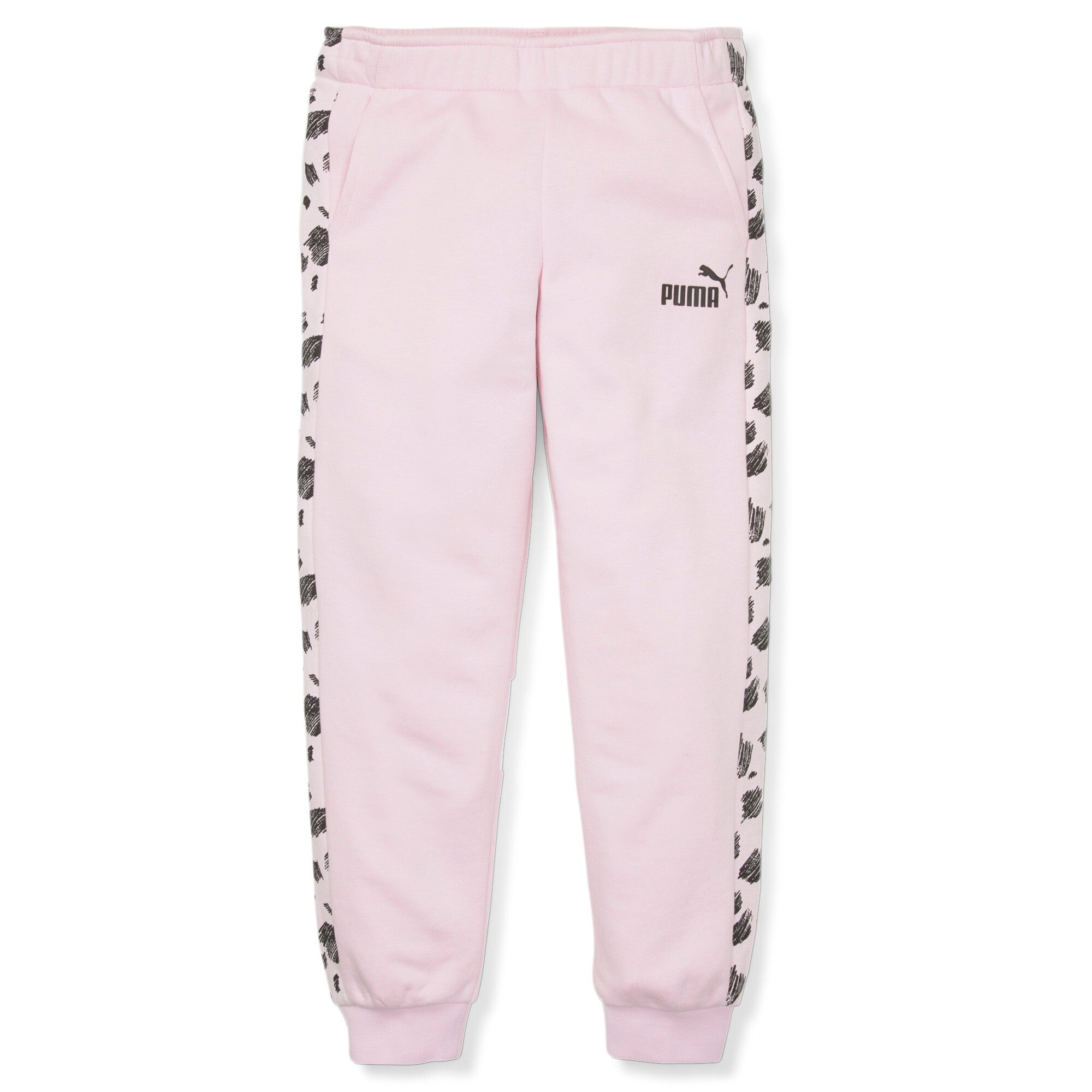 Puma essentials+ puma mates sweatpants kids in black - Front View