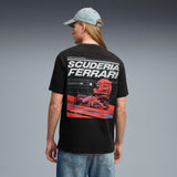 PUMA scuderia ferrari speed tee men in black — model shot 2