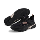 Puma fs runner metallic sneakers in black - Front View