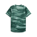Puma VELOCITY all-over print running tee in green moon - Back View