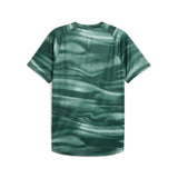 Puma VELOCITY all-over print running tee in green moon - Back View