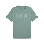 Puma sport graphic tee in green moon - Front View