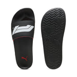 Puma formula 1® leadcat 2.0 logo slides in black and white - Side View 01