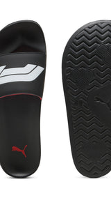 Puma formula 1® leadcat 2.0 logo slides in black and white - Side View 01