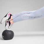 Puma lace high-waisted 7/8 tights in cool weather - Model Shot 02