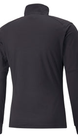 Puma training train off season half-zip sweatshirt in black - Back View