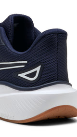 Puma skyrocket lite running shoes in navy and white - Back View