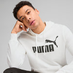 Puma essentials no. 1 logo hoodie in white - Model Shot 02