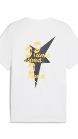 Puma road to unity graphic tee in white - Back View