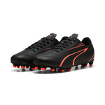 Puma football vitoria fg/ag boots in black - Front View
