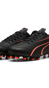 Puma football vitoria fg/ag boots in black - Front View