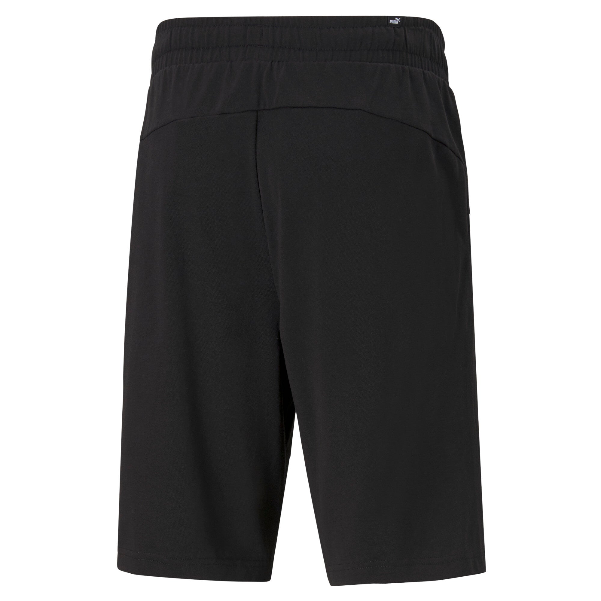 Puma essentials jersey shorts in black - Back View