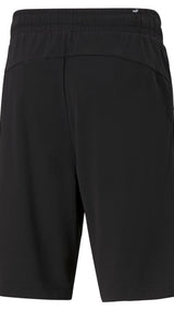 Puma essentials jersey shorts in black - Back View