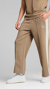 Puma T7 always on relaxed track pants in totally taupe - Model Shot 01