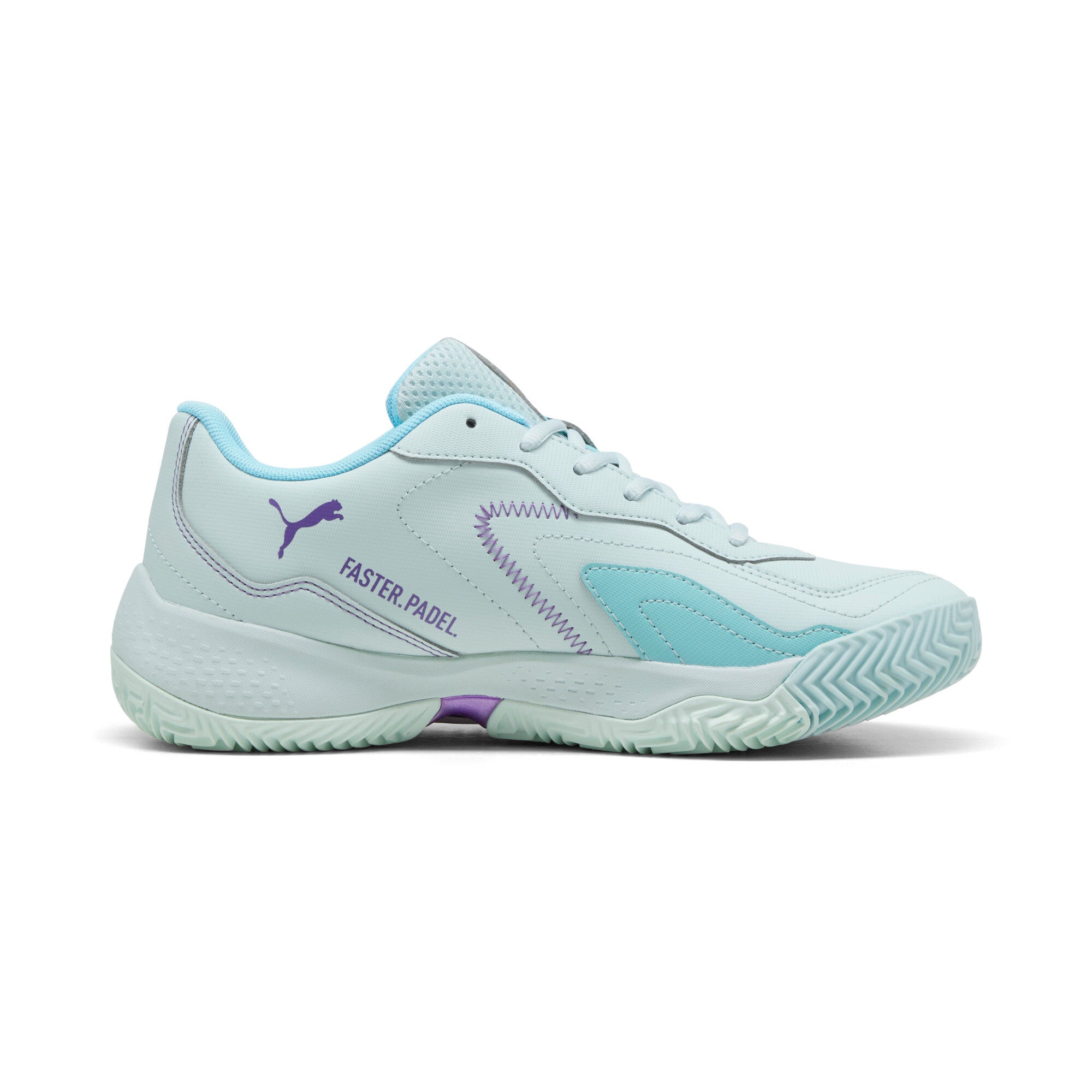 Puma tennis nova smash padel shoes in blue - Side View 03