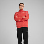 Puma poly piping tracksuit in red fire - Model Shot 03