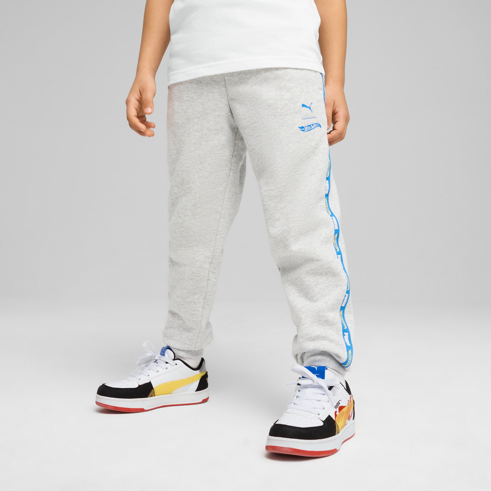 PUMA X HOT WHEELS™ sweatpants in light gray heather - light gray heather