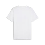 Puma sports legacy front graphic tee in white - Back View