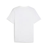 Puma sports legacy front graphic tee in white - Back View