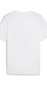 Puma sports legacy front graphic tee in white - Back View