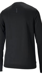 Puma favourite long sleeve women's running tee in black - Back View