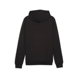 Puma teamGOAL casuals football hoodie in black and white - Back View
