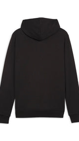 Puma teamGOAL casuals football hoodie in black and white - Back View