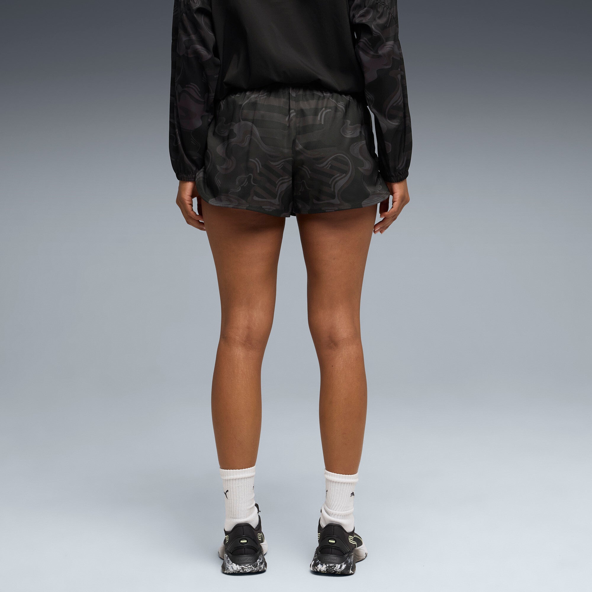 PUMA league 3" training shorts women in black — model shot 2