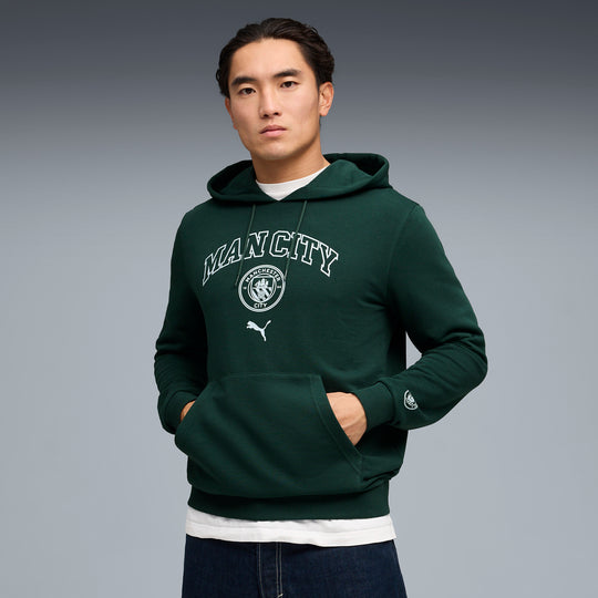 PUMA manchester city ftblculture hoodie men in green and blue