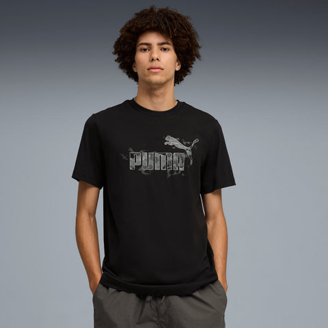PUMA camo tee men in black