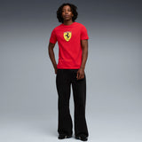 PUMA Scuderia Ferrari sportswear coloured shield tee in rosso corsa - rosso corsa