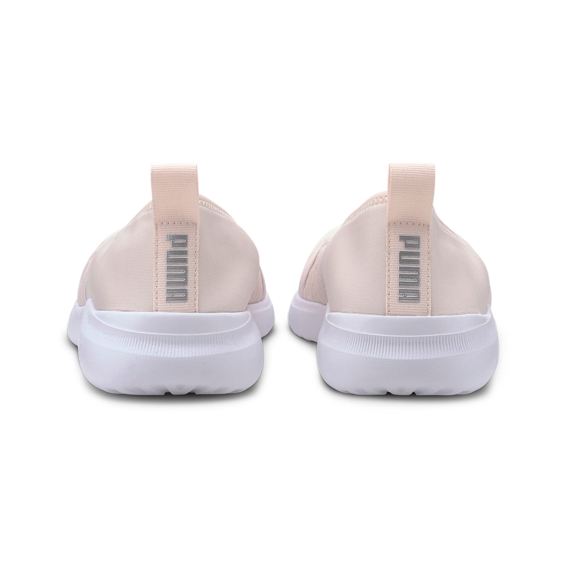 Puma adelina slip-on women's trainers in black - Back View