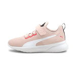 Puma flyer runner v kids' trainers in white - Side View 01