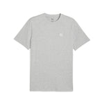 PUMA ESSENTIALS ELEVATED tee in green moon - light gray heather