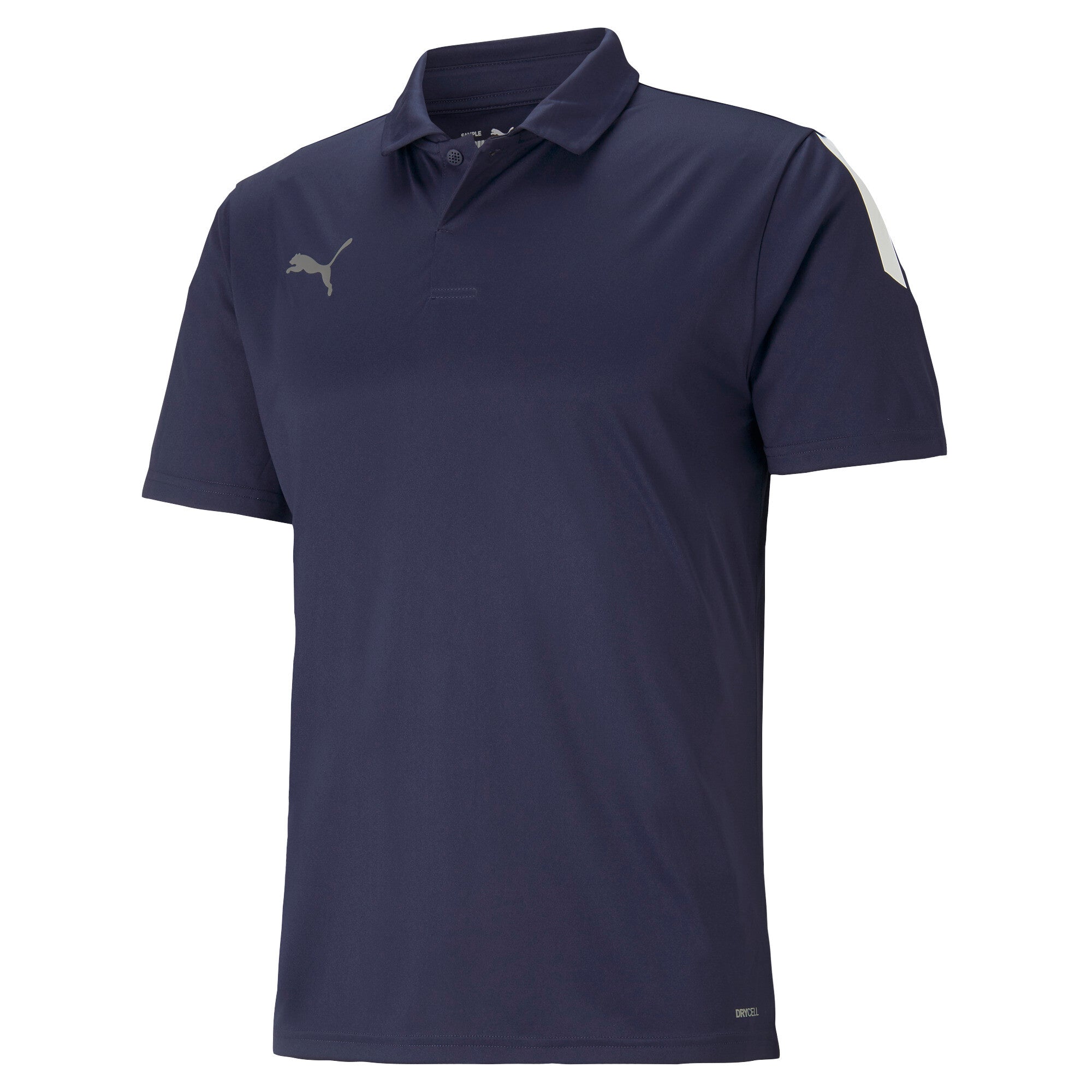 Puma football teamliga sideline polo shirt in blue - Front View