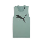 Puma tad essentials sleeveless tank in green moon - Front View