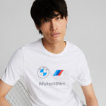 Puma BMW M motorsport essentials logo tee in black - Model Shot 03