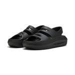 Puma flatter sandals in black - Front View