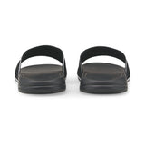 Puma popcat 20 shower sandals in black - Back View