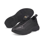 Puma cassia SL trainers in black - Front View