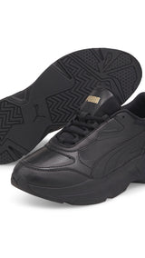 Puma cassia SL trainers in black - Front View