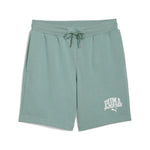 Puma class 8" shorts in green moon - Front View
