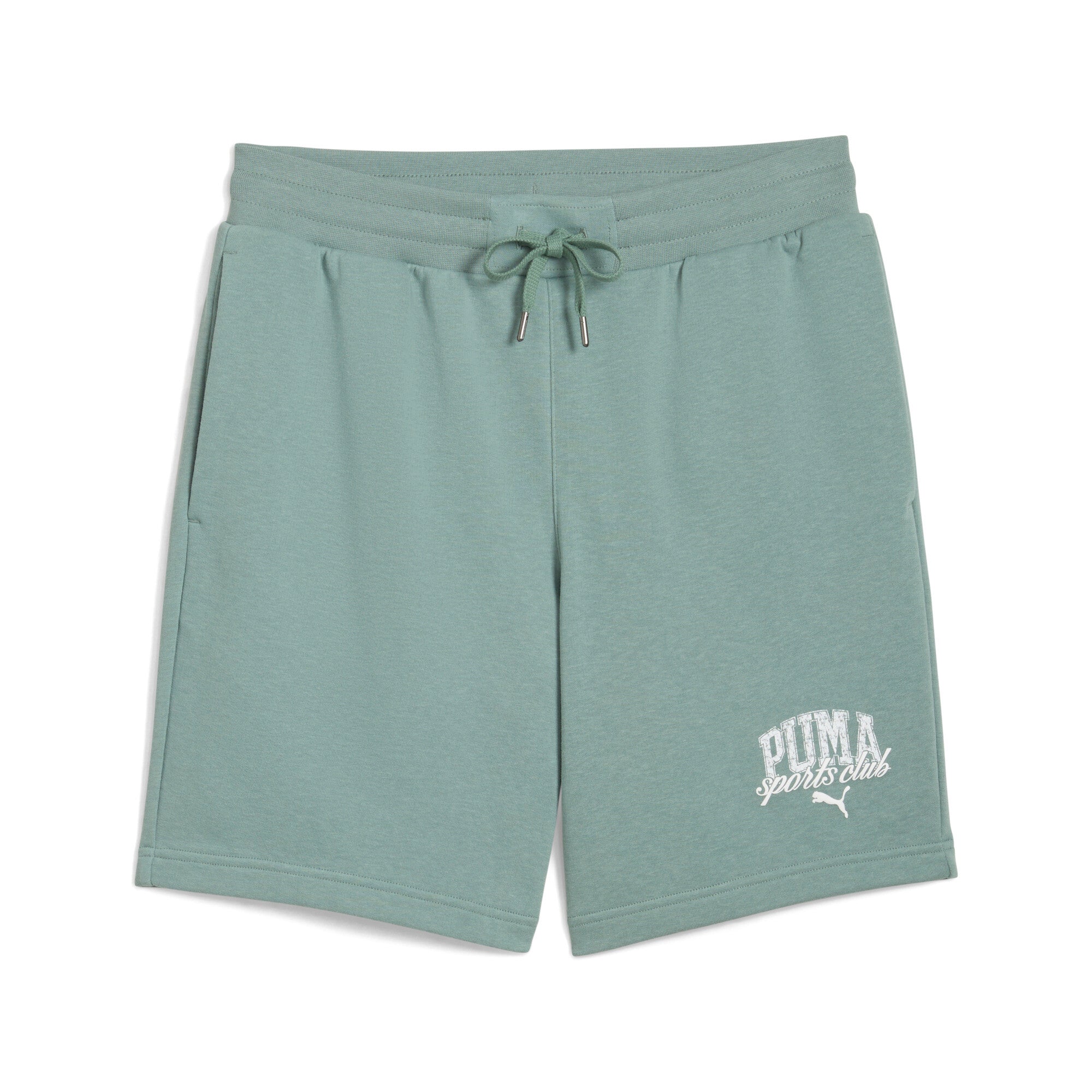 Puma class 8" shorts in green moon - Front View