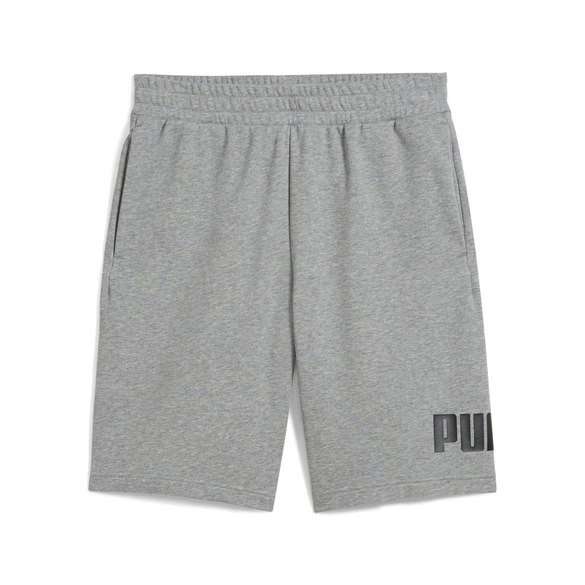 Puma essentials big no. 1 logo 10" shorts in black - Front View