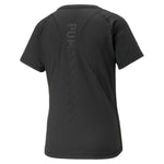 Puma run cloudspun short sleeve tee women in black - Back View