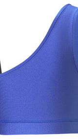 Puma dare to crop top in blue - Back View